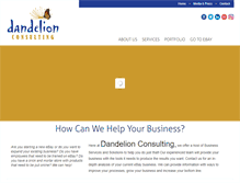 Tablet Screenshot of dandelionconsulting.com